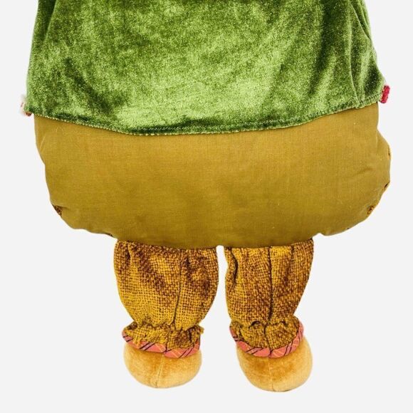 Vintage 90s Hanging Autumn Fall 32" Plush Teddy Bear Pumpkin Leaf Thanksgiving - Picture 8 of 10